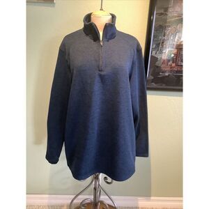 Mack Russo Blue Quarter Zip Pullover Jacket Size 2xL